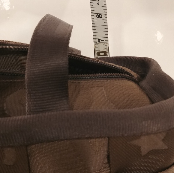 Rare Harvey's Original Seatbelt Embossed Monogram Large Satchel Handbag USA Made - Picture 15 of 16